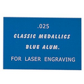 Metallic Blue Aluminum Engraving Sheet Stock for Laser Engraving (12"x24"x0.025")